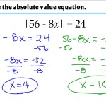 1.6 – Solving Absolute Value Equations – Ms. Zeilstra'S Math Classes Inside Solving Absolute Value Equations Worksheet
