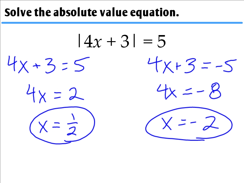 1.7 - Solving Absolute Value Equations - Ms. Zeilstra'S Math Classes with Solving Absolute Value Equations Worksheet