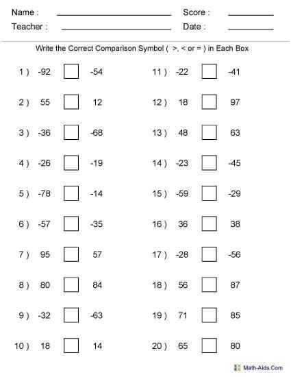 10 Absolute Value Worksheets 6Th Grade Answers / Worksheeto with Integers And Absolute Value Worksheet