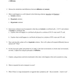 10: Cell – Passive Transport Worksheet For Cell Transport Worksheet Biology Answers