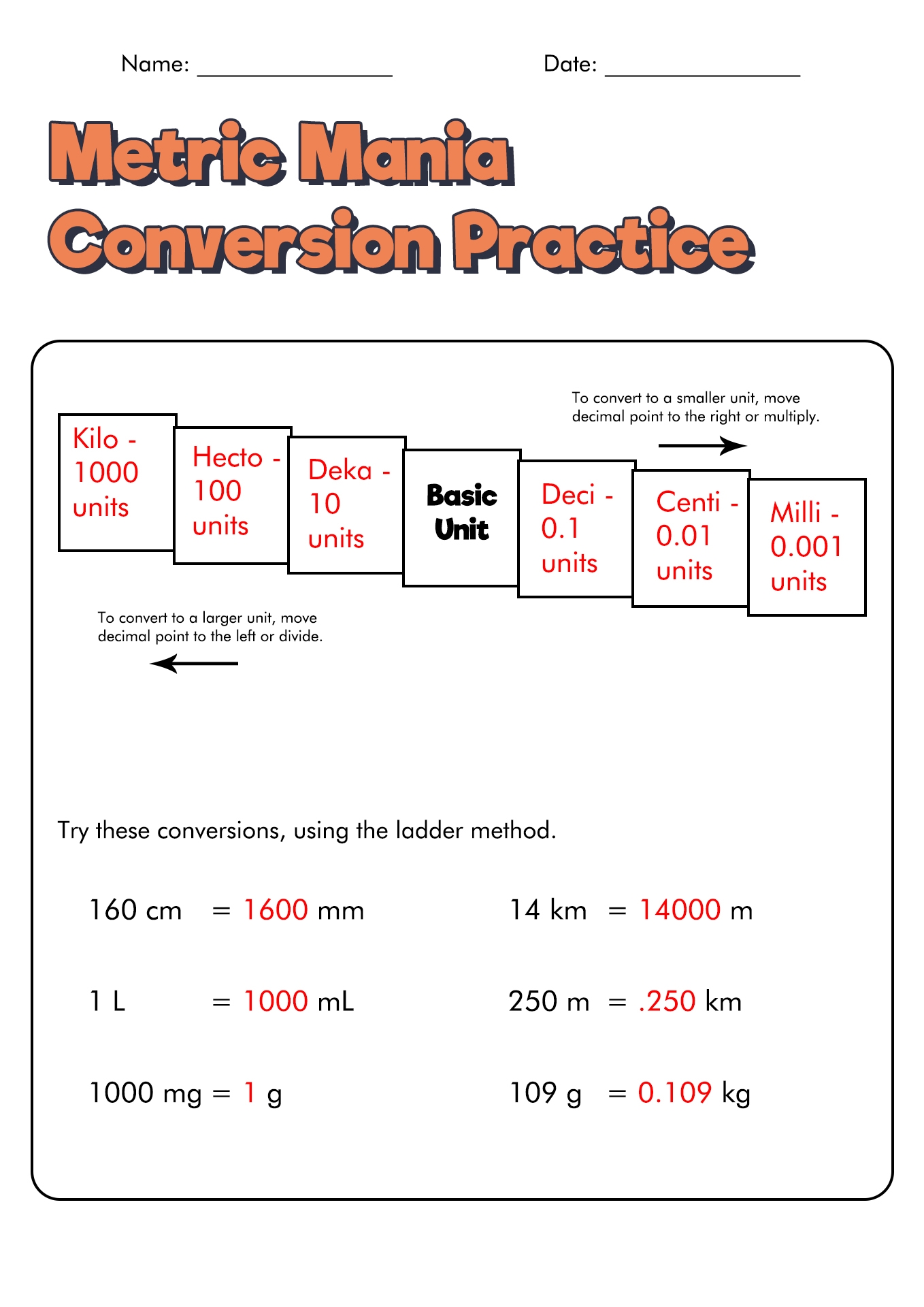 12 Measuring Units Worksheet Answer Key / Worksheeto With Regard To Unit Conversions Worksheet Answers