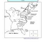 13 Colonies Map/Quiz Printout – Ideal Throughout 13 Colonies Map Worksheet