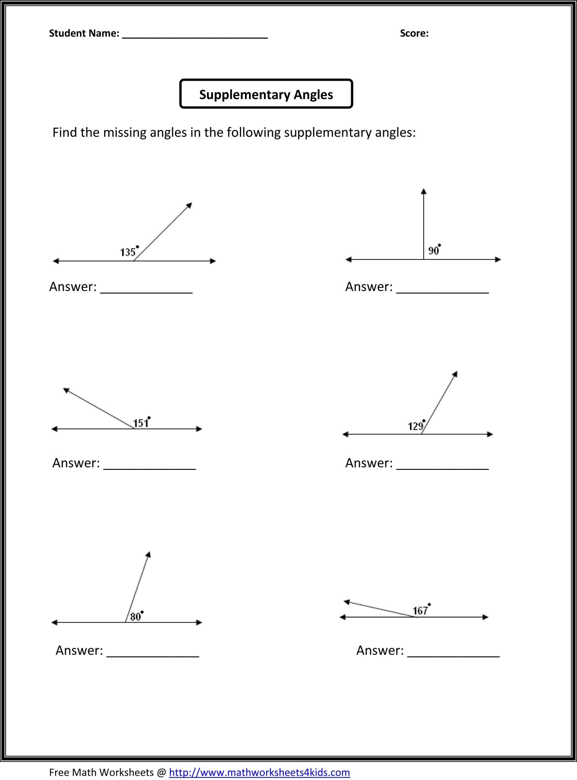 13 Find The Missing Angle Worksheet / Worksheeto With Finding Angle Measures Worksheet