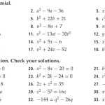 16 Algebra 1 Factoring Puzzle Worksheets / Worksheeto inside Algebra 1 Factoring Worksheet