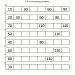 1St Grade Math Worksheets Counting By 1S 5S And 10S With Counting In 10s Worksheet