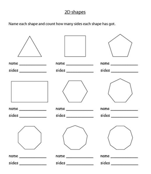 2 D Shapes Worksheet - Promotiontablecovers Inside 2 Dimensional Shapes Worksheet