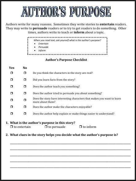 20 Author Purpose High School Worksheet | Worksheet From Home With Author Point Of View Worksheet