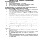 25 Limiting Reactant Worksheet Answers – Worksheet Resource Plans In Limiting Reactant Worksheet Answers