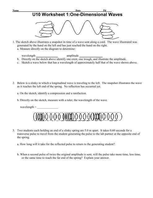 26 Physics Wave Worksheet Answers - Free Worksheet Spreadsheet within Waves Worksheet 1 Answers