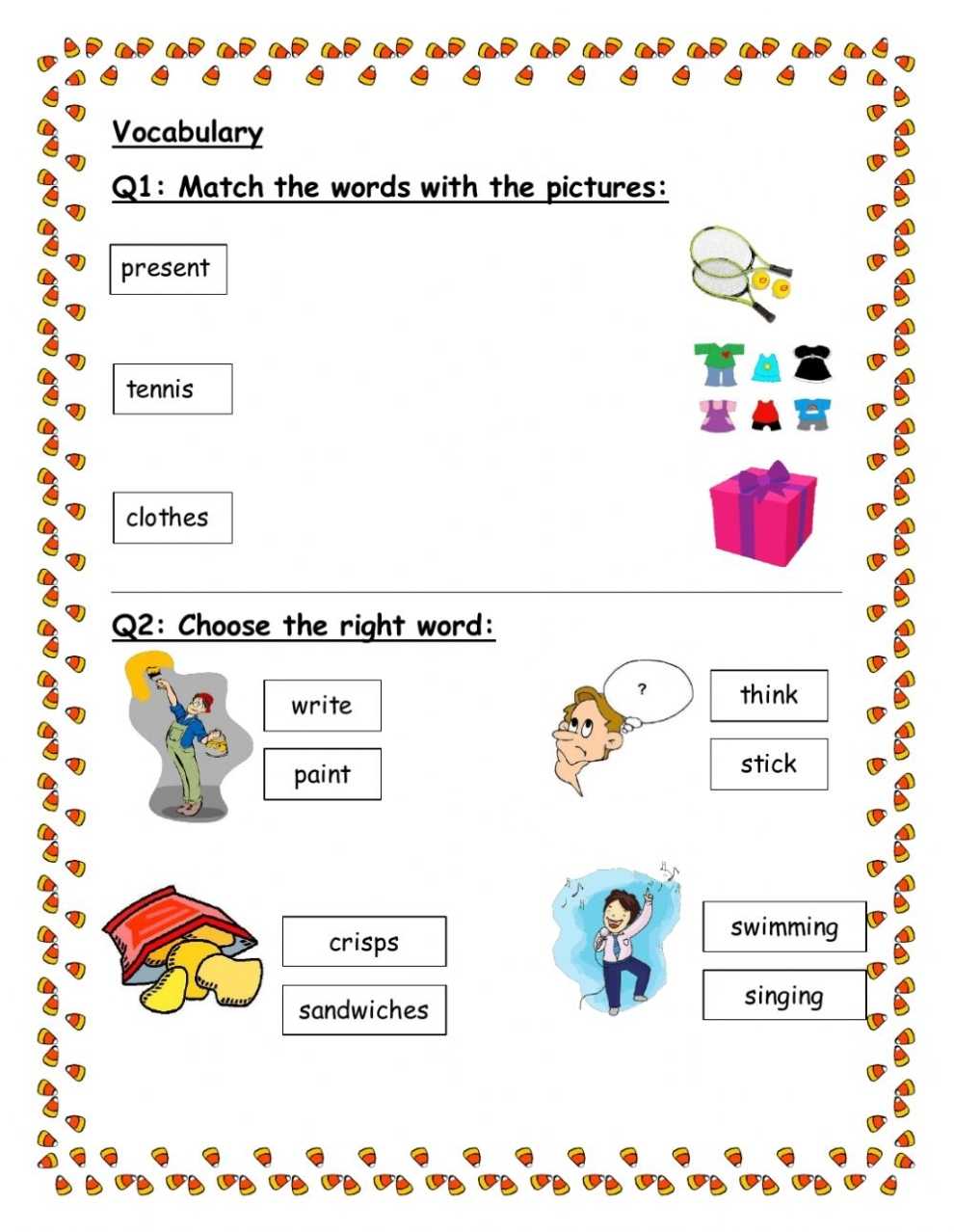 2Nd Grade Vocabulary Worksheets Printable And Organized By Subject K5 In 2nd Grade Vocabulary Worksheet