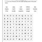 2Nd Grade Word Search – Best Coloring Pages For Kids For 2nd Grade Sight Words Worksheet