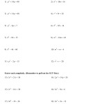 3.3 Factoring Practice Problems For Notes Throughout Factoring Special Cases Worksheet