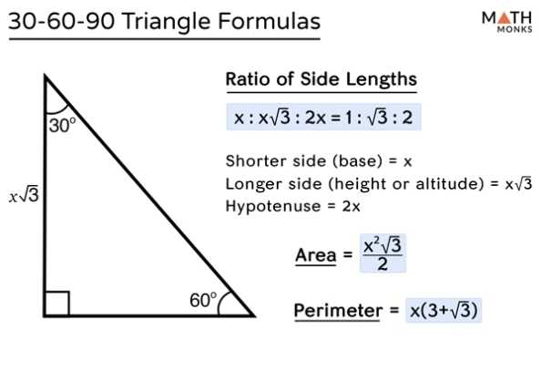 30 60 90 Triangle - Definition, Formulas, Examples For 30 60 90 Triangles Worksheet