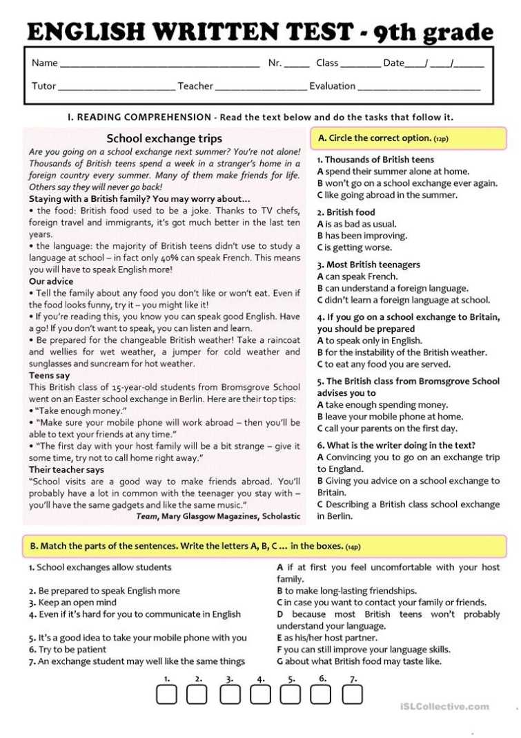 30 9Th Grade Vocabulary Worksheet | Education Template Inside 9Th Grade Vocabulary Worksheet