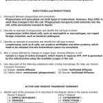 30 Active And Passive Transport Worksheet | Education Template Within Passive And Active Transport Worksheet