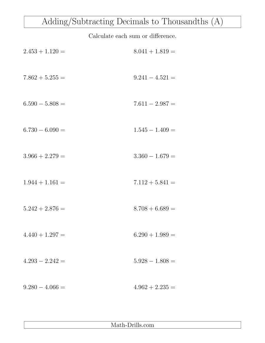 30 Adding Decimals Worksheet Pdf | Education Template Regarding Adding Decimals Worksheet Pdf