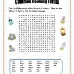 30 Basic Cooking Terms Worksheet Answers | Education Template Throughout Basic Cooking Terms Worksheet