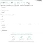 30 Characteristics Of Life Worksheet Answers | Education Template Regarding Characteristics Of Life Worksheet