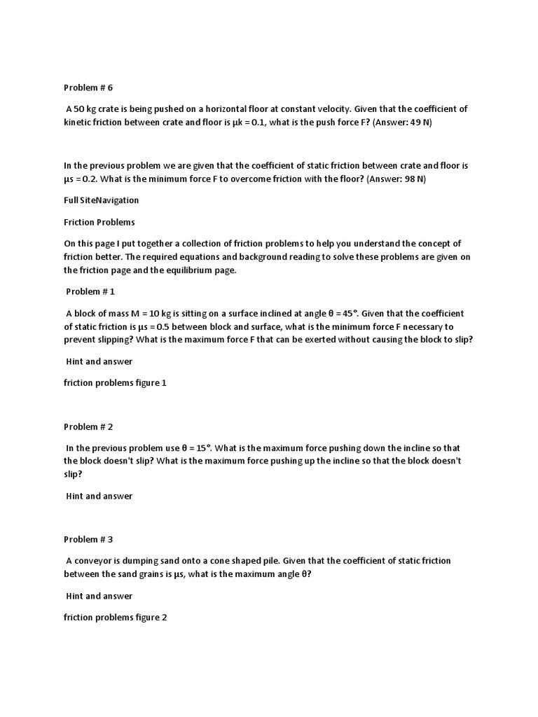 30 Coefficient Of Friction Worksheet Answers | Education Template intended for Coefficient Of Friction Worksheet Answers