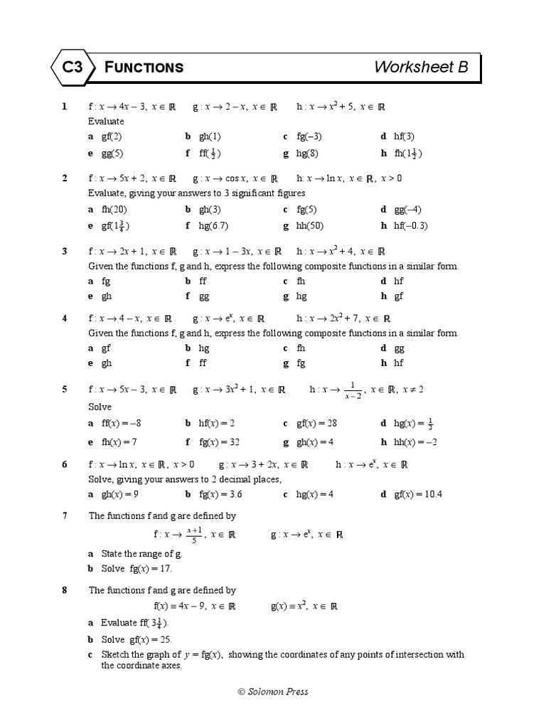 30 Composite Functions Worksheet Answers | Education Template Regarding Composite Function Worksheet Answers