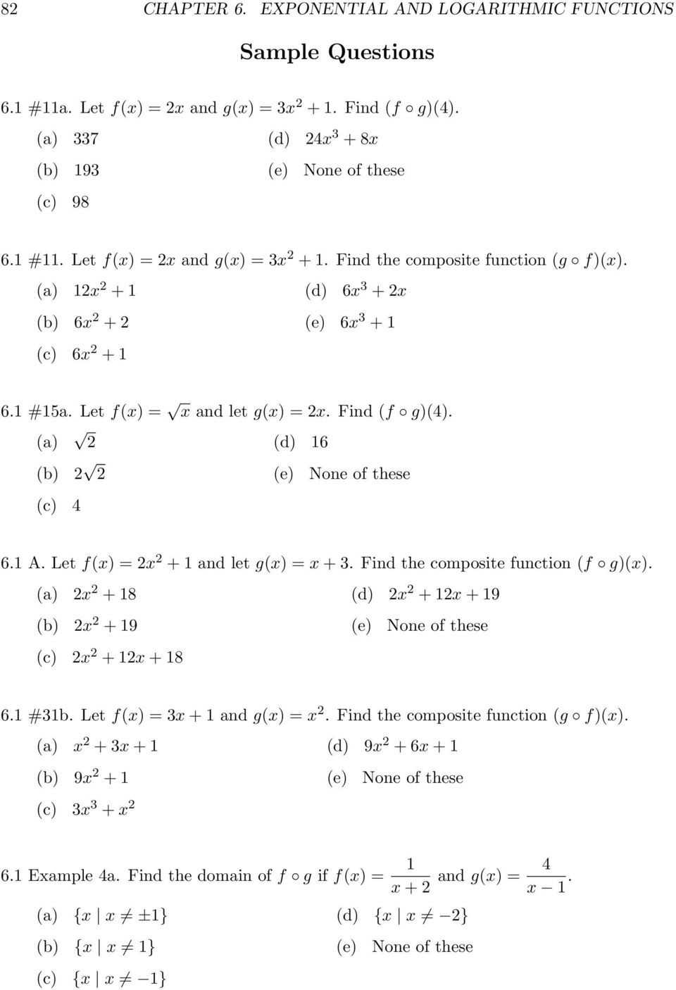 30 Composite Functions Worksheet Answers | Education Template within Composite Function Worksheet Answers