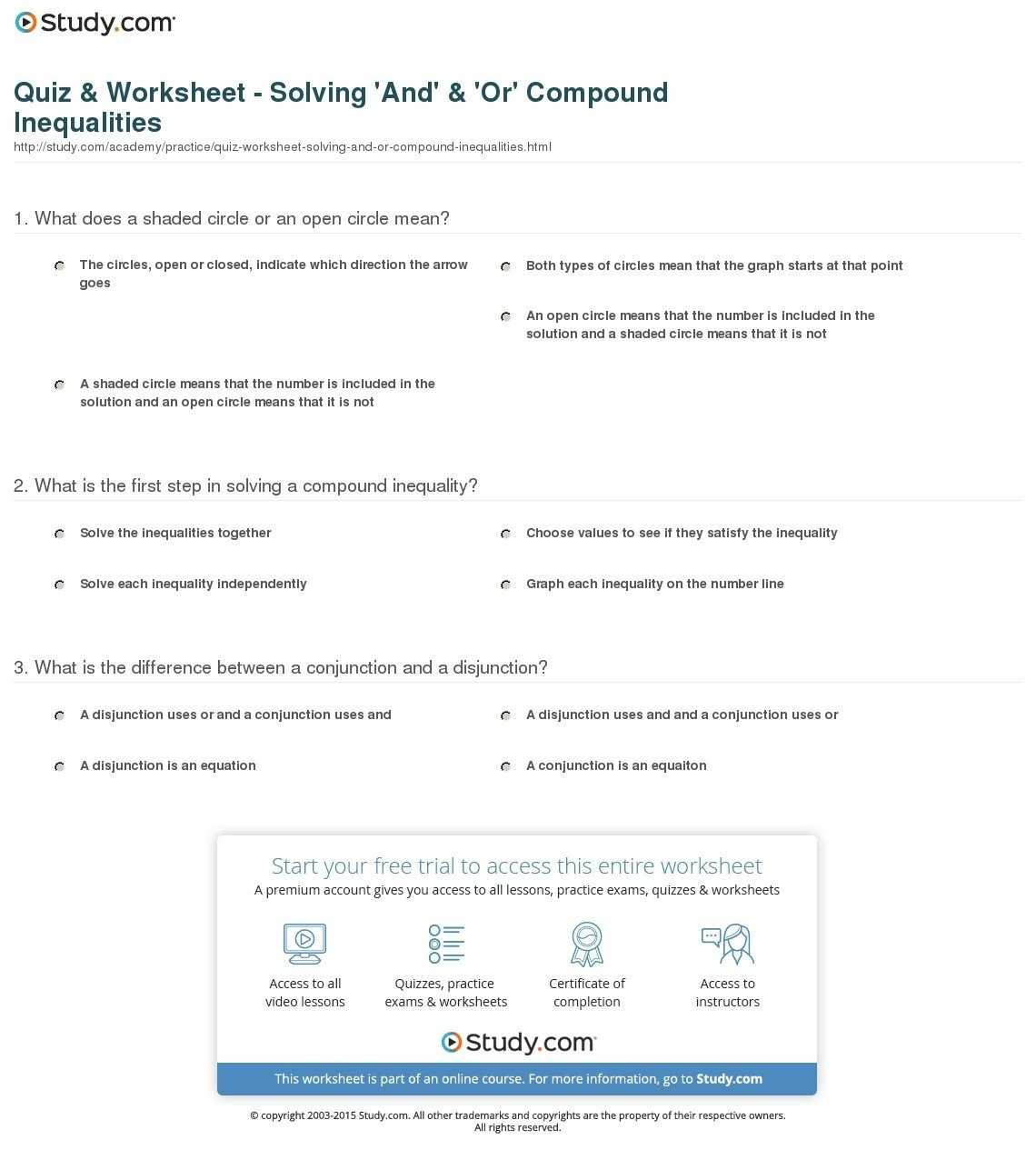 30 Compound Inequalities Worksheet Answers | Education Template in Compound Inequalities Worksheet Answers