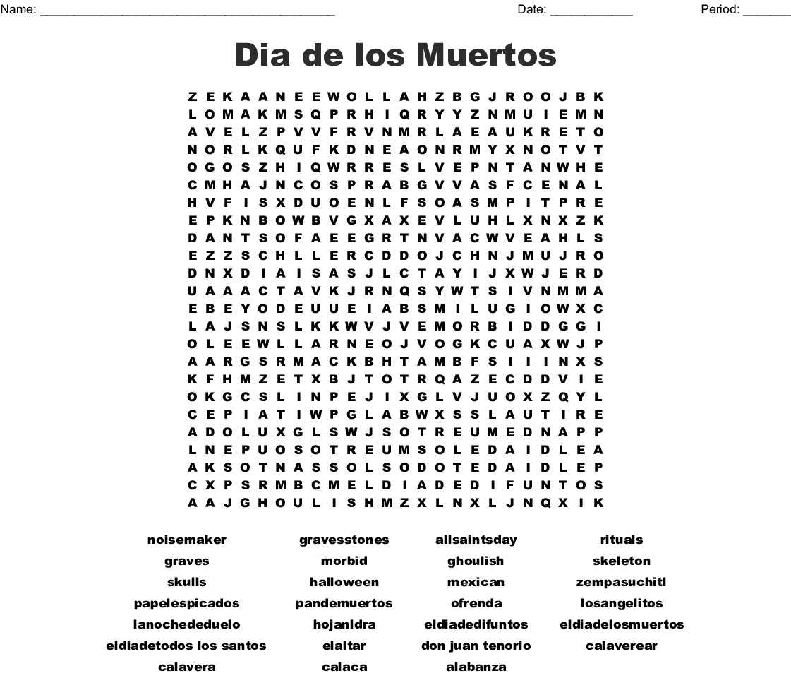 30 Dia De Los Muertos Worksheet | Education Template inside Dia De Los Muertos Worksheet