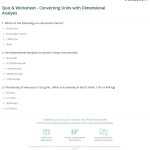 30 Dimensional Analysis Worksheet Answers | Education Template Regarding Dimensional Analysis Worksheet Answers