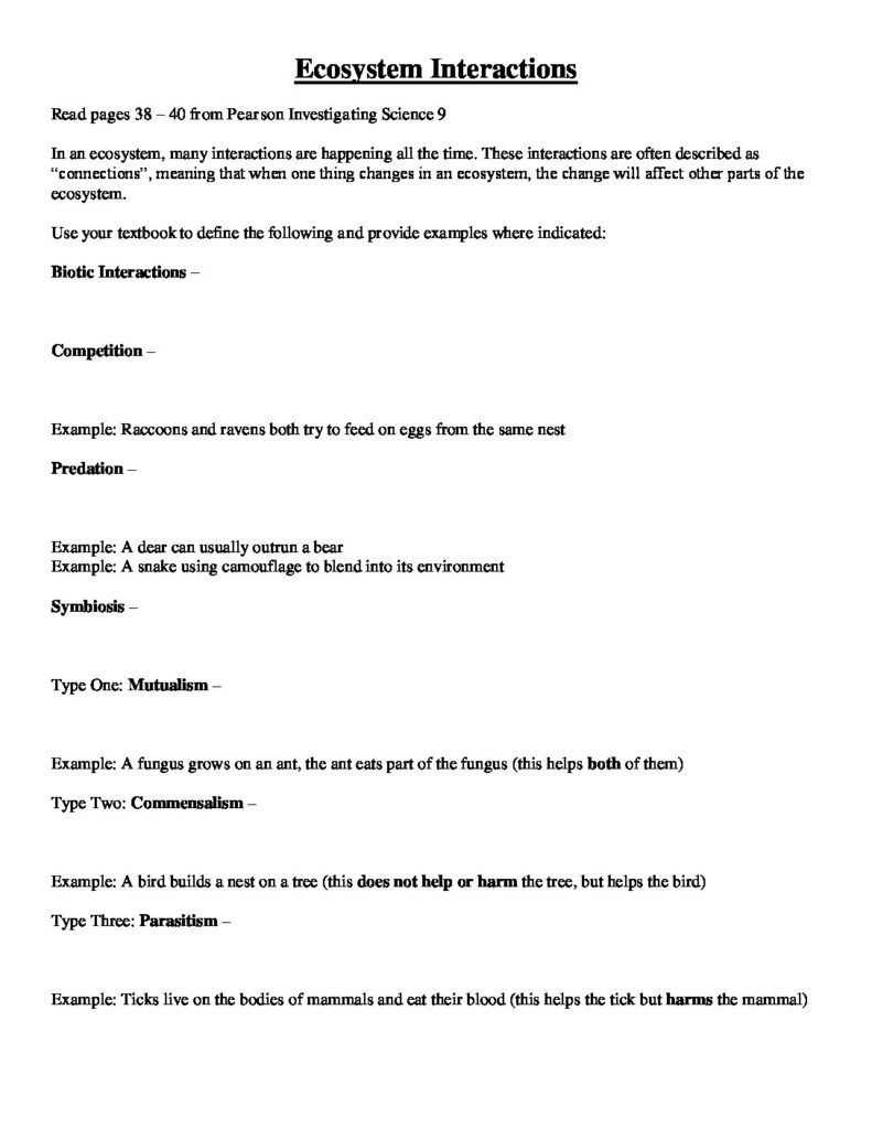 30 Ecology Review Worksheet 1 | Education Template throughout Ecology Review Worksheet 1