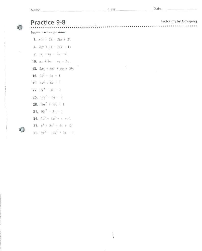 30 Factoring Trinomials A 1 Worksheet | Education Template with regard to Factoring Trinomials A 1 Worksheet