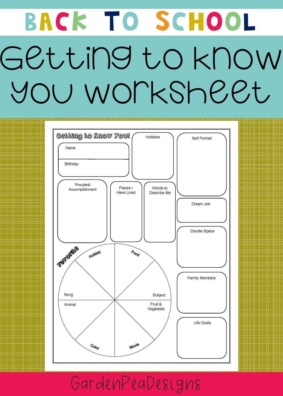 30 Getting To Know You Worksheet | Education Template regarding Getting To Know You Worksheet