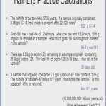 30++ Half Life Practice Worksheet Answers – Worksheets Decoomo In Half Life Worksheet Answers