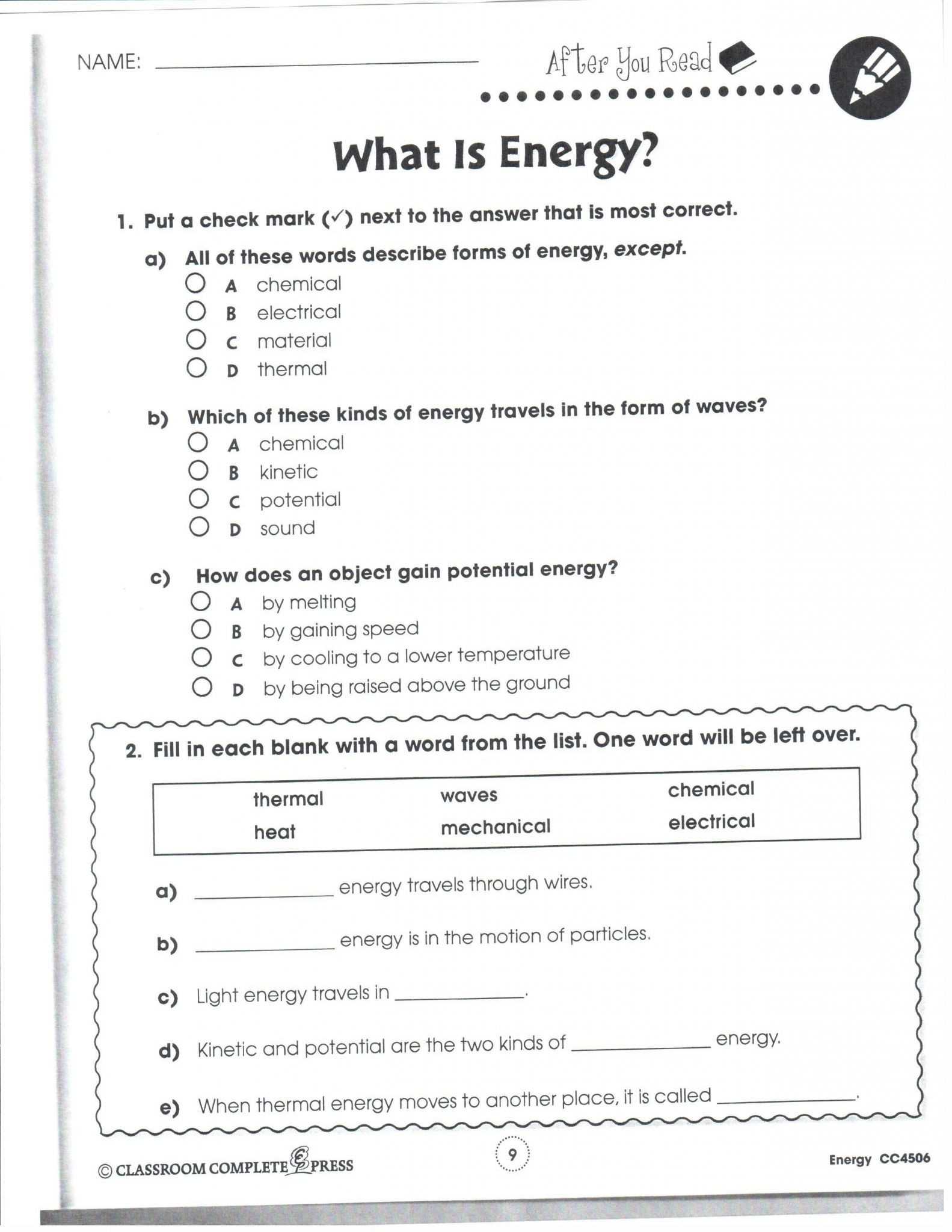 30 Introduction To Energy Worksheet Answers | Education Template pertaining to Introduction To Energy Worksheet