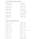 30 Inverse Functions Worksheet With Answers | Education Template With Inverse Functions Worksheet With Answers