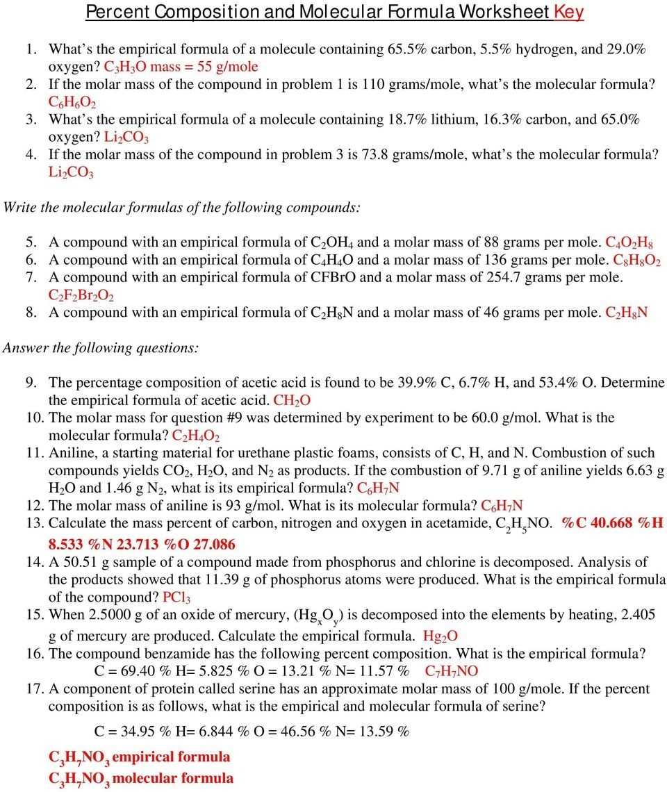 30 Molar Mass Worksheet Answer Key | Education Template with Molar Mass Worksheet Answer Key