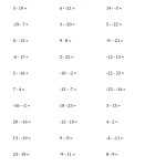 30 Operations With Integers Worksheet Pdf | Education Template For Adding Integers Worksheet Pdf