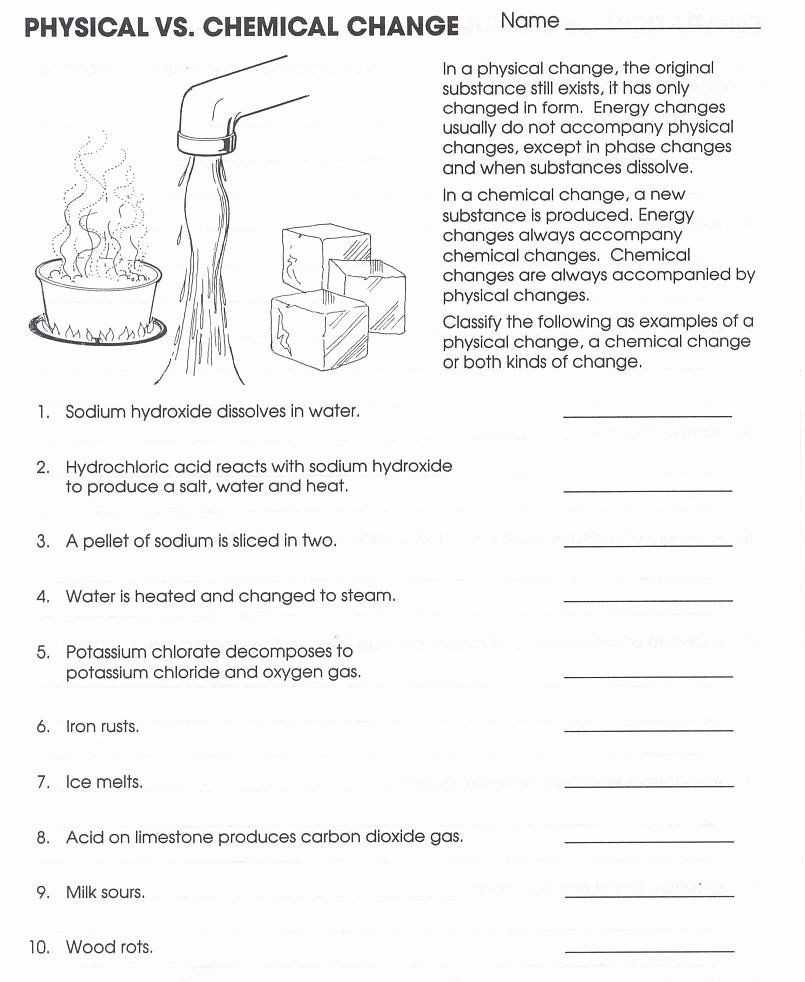 30 Physical And Chemical Changes Worksheet | Education Template within Chemical And Physical Changes Worksheet