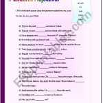 30 Possessive Adjective Spanish Worksheet | Education Template Inside Possessive Adjectives Spanish Worksheet