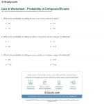 30 Probability Of Compound Events Worksheet | Education Template Pertaining To Probability Of Compound Events Worksheet
