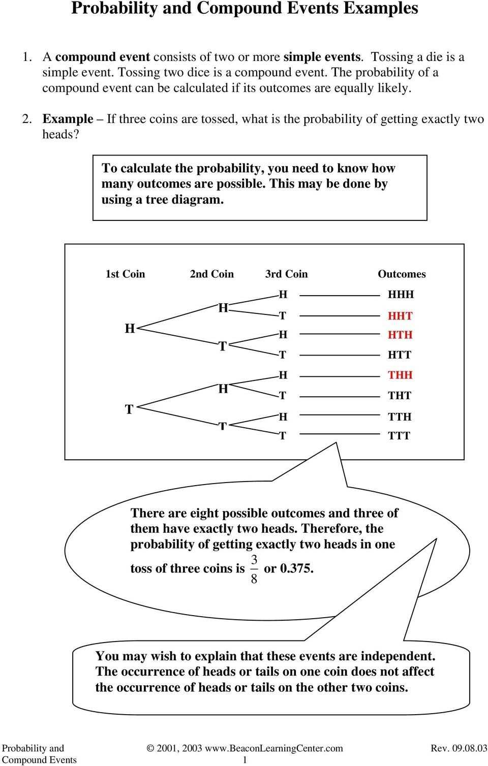 30 Probability Of Compound Events Worksheet | Education Template pertaining to Probability Of Compound Events Worksheet