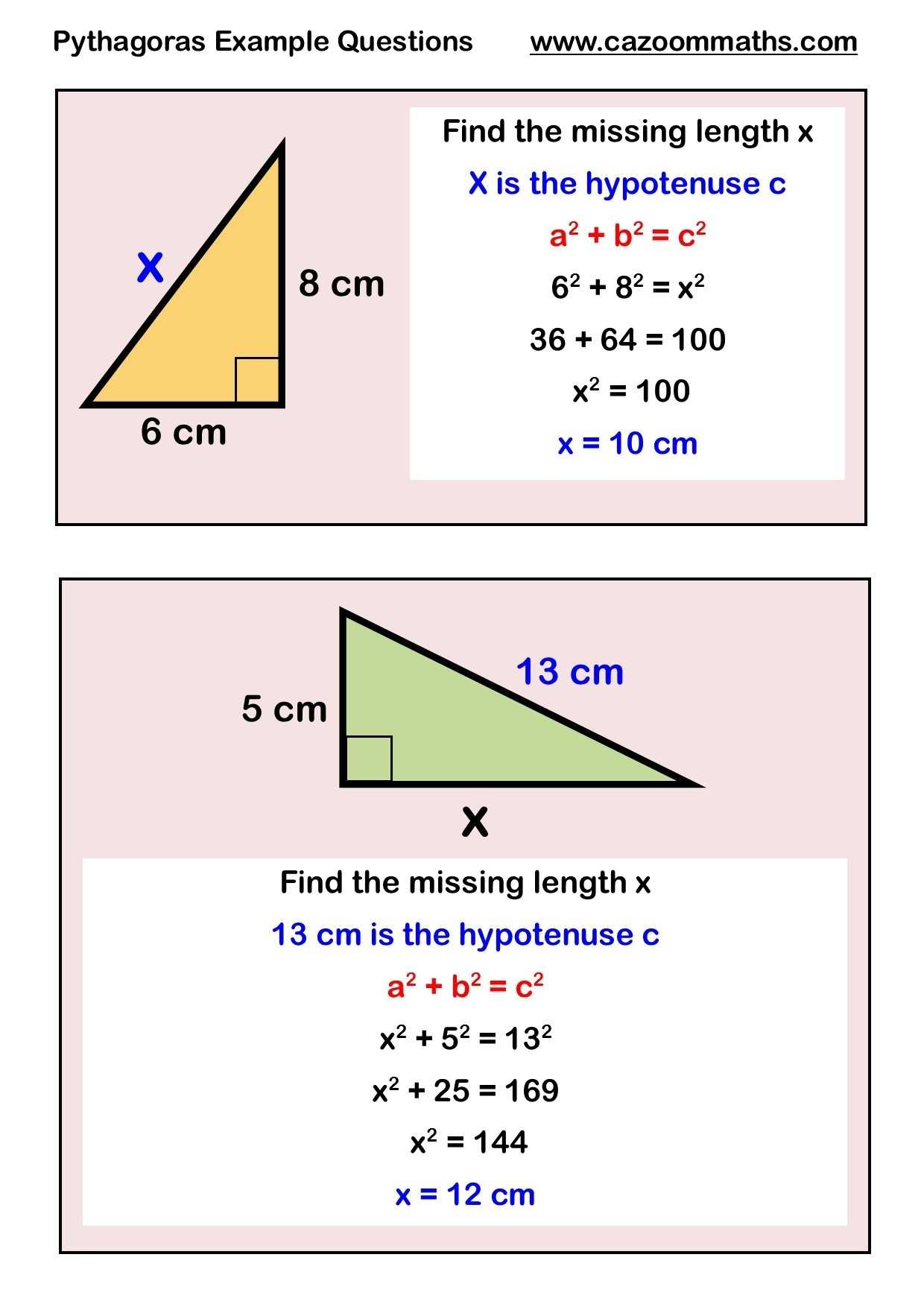 30 Pythagoras Theorem Worksheet With Answers | Education Template In Pythagoras Theorem Worksheet With Answers
