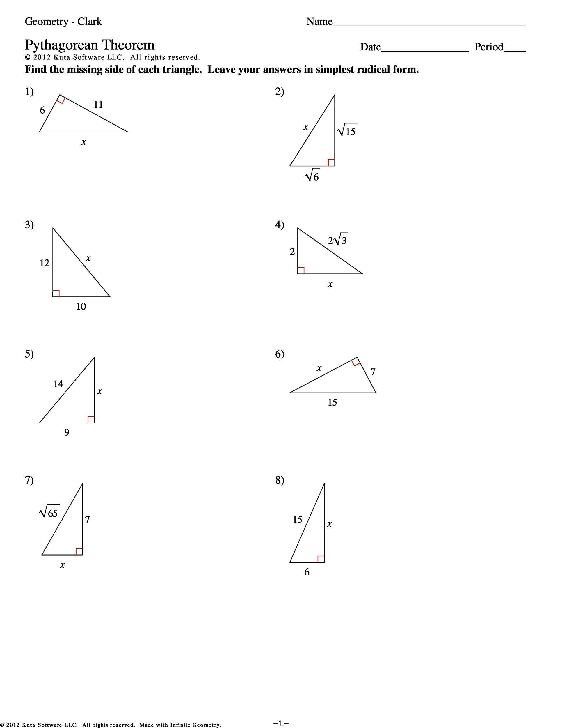 30 Pythagoras Theorem Worksheet With Answers | Education Template with regard to Pythagoras Theorem Worksheet With Answers