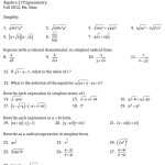 30 Simplifying Radicals Worksheet Algebra 2 | Education Template Intended For Simplifying Radicals Practice Worksheet