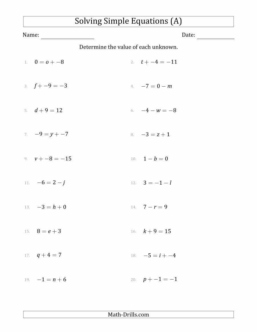 30 Solving Two Step Equations Worksheet | Education Template In Two Step Equation Worksheet