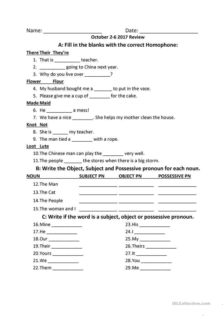 30 Spanish Subject Pronouns Worksheet | Education Template With Regard To Spanish Subject Pronouns Worksheet