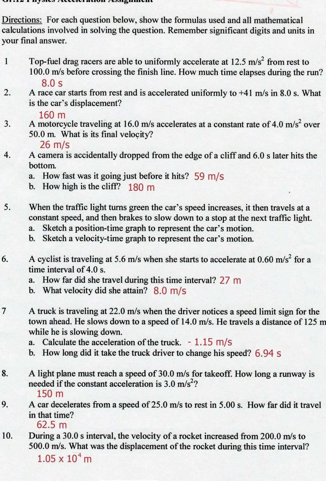 30 Speed And Velocity Worksheet Answers | Education Template intended for Speed And Velocity Worksheet Answers