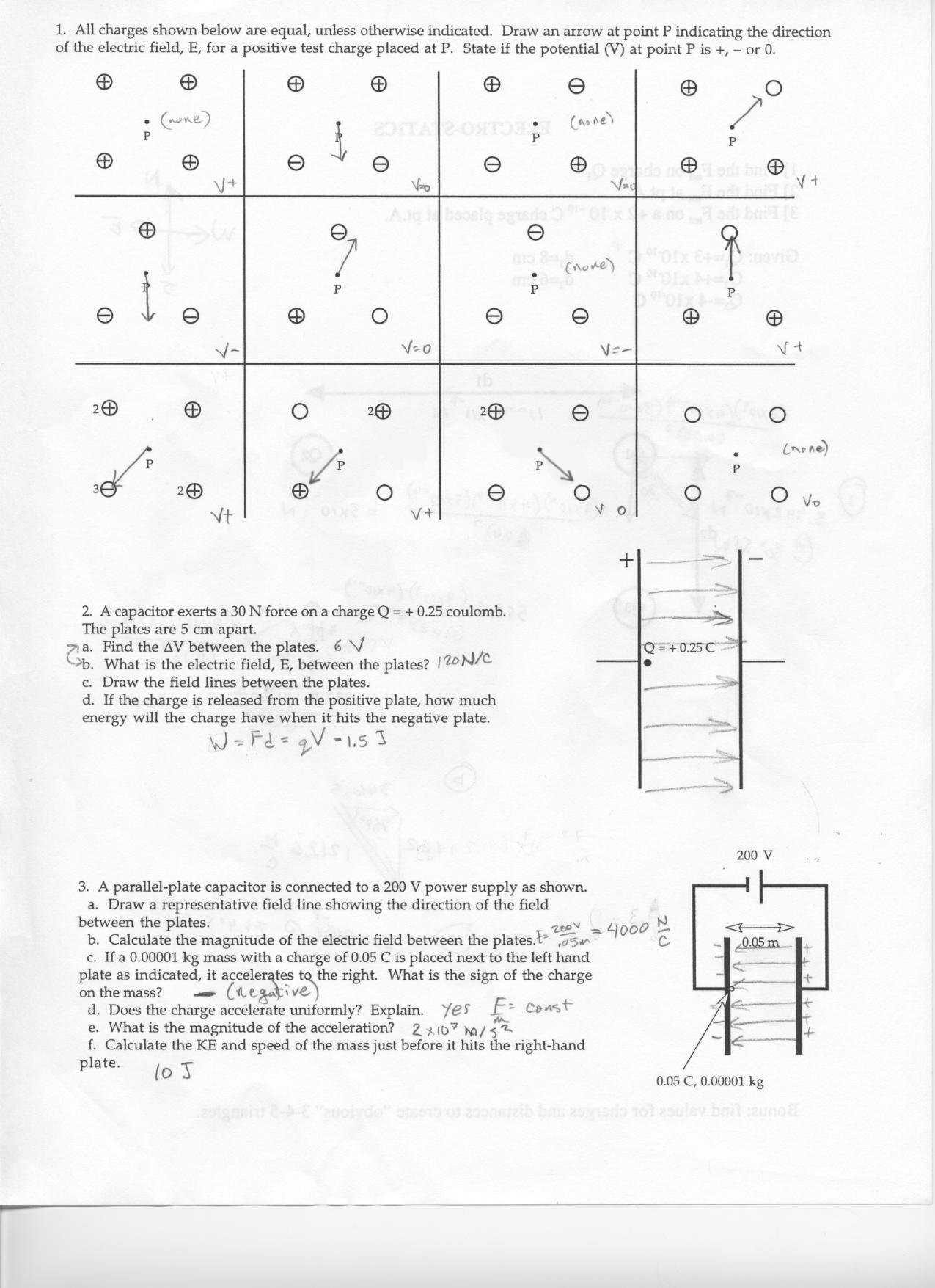 30 Static Electricity Worksheet Answers | Education Template With Charge And Electricity Worksheet Answers