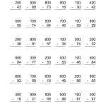 30 Subtracting Across Zeros Worksheet | Education Template With Subtraction Across Zeros Worksheet