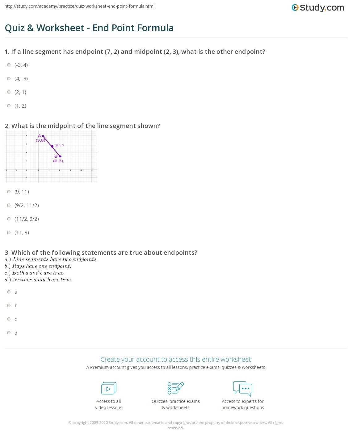 30 The Midpoint Formula Worksheet | Education Template pertaining to The Midpoint Formula Worksheet