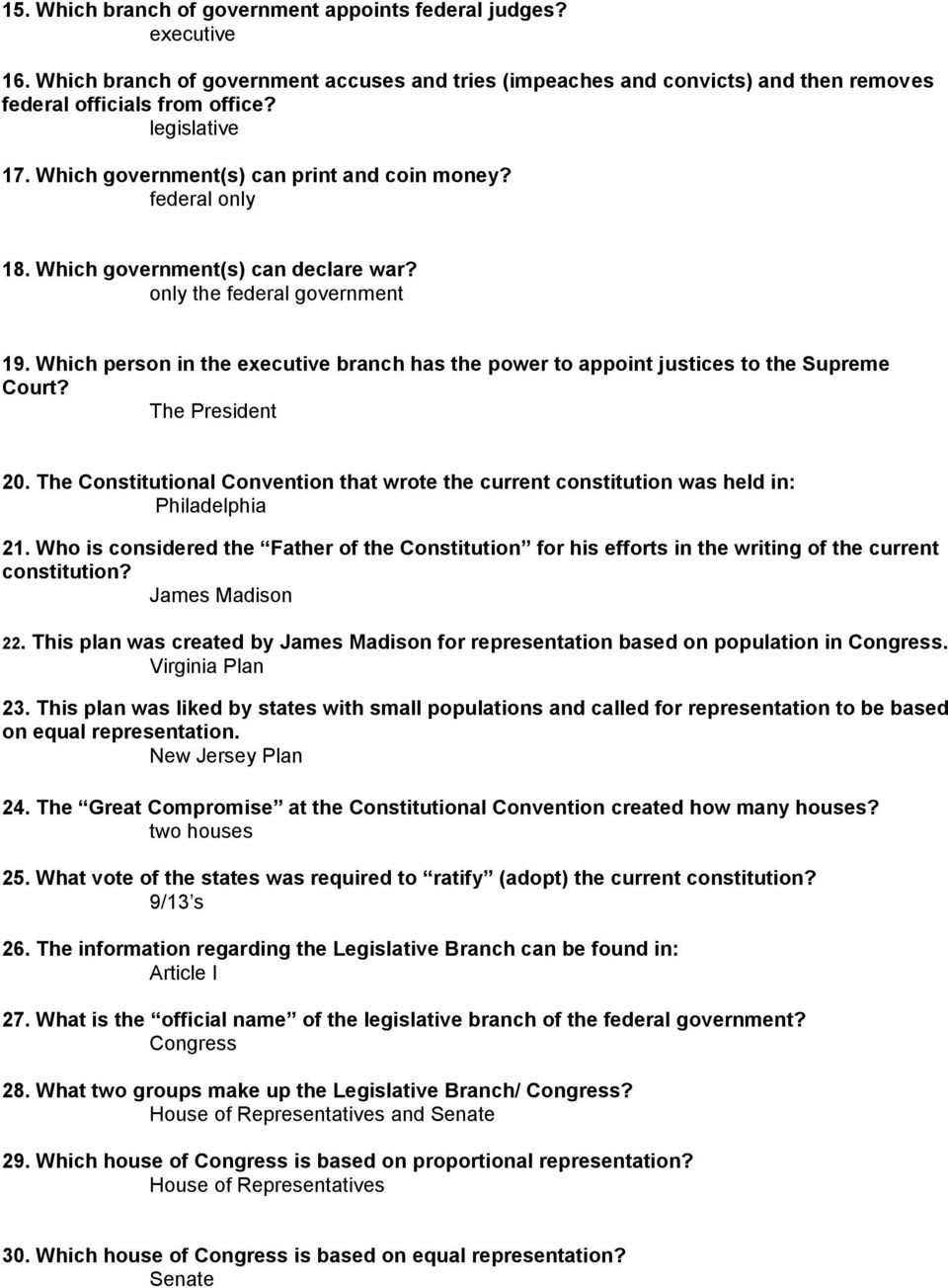 30 The Us Constitution Worksheet Answers | Education Template throughout Ratifying The Constitution Worksheet Answers